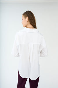 Pieszak Jeans PD-Nyla Poplin Shirt Shirts & Blouses 011 Optical white
