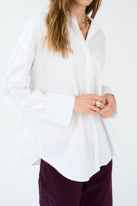 Pieszak Jeans PD-Nyla Poplin Shirt Shirts & Blouses 011 Optical white