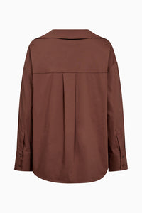 Pieszak Jeans PD-Nyla Poplin Shirt Shirts & Blouses 71 Warm brown