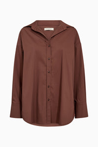 Pieszak Jeans PD-Nyla Poplin Shirt Shirts & Blouses 71 Warm brown