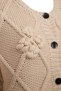Pieszak Jeans PD-Pearl Knit Cardigan Knitwear 020 White Pearl