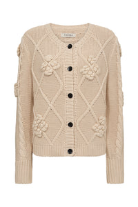 Pieszak Jeans PD-Pearl Knit Cardigan Knitwear 020 White Pearl