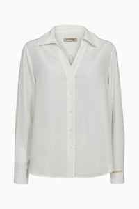 Pieszak Jeans PD-Percy Silk Shirt Shirts & Blouses 020 White Pearl