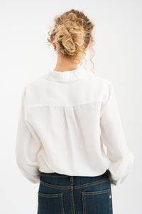 Pieszak Jeans PD-Percy Silk Shirt Shirts & Blouses 020 White Pearl
