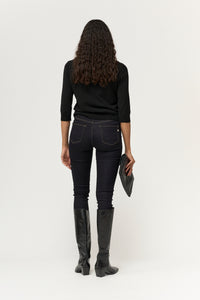 Pieszak Jeans PD-Poline Cropped Jeans Wash Support Power Crude Indigo Jeans & Pants 51 Denim Blue