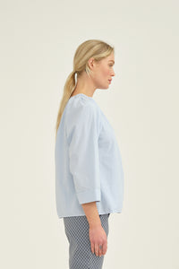 Pieszak Jeans PD-Say SWAN Pleat Shirt Shirts & Blouses 551 Sky Blue