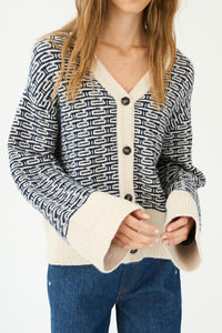 Pieszak Jeans PD-Talia Knit Cardigan Knitwear 585 Midnight Navy