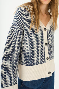 Pieszak Jeans PD-Talia Knit Cardigan Knitwear 585 Midnight Navy