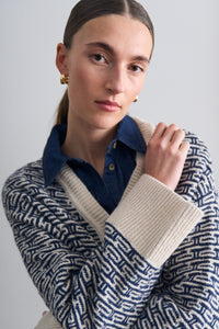 Pieszak Jeans PD-Talia Knit Cardigan Knitwear 585 Midnight Navy