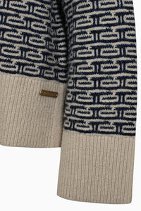 Pieszak Jeans PD-Talia Knit Pullover Knitwear 585 Midnight Navy