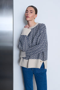 Pieszak Jeans PD-Talia Knit Pullover Knitwear 585 Midnight Navy