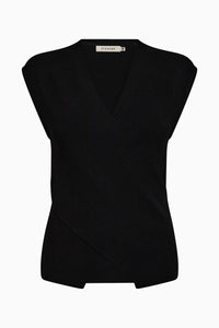 Pieszak Jeans PD-Vigga Cross-over Knit Top Knitwear 9 Black