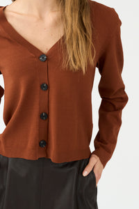 Pieszak Jeans PD-Vigga LS Cardigan Knitwear 71 Warm brown