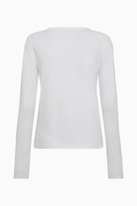 Pieszak Jeans PD-Vigga LS O-Neck Knit Knitwear 020 White Pearl