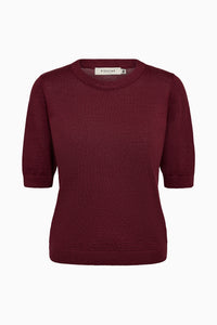 Pieszak Jeans PD-Vigga SS Lurex Knit Knitwear 370 Burgundy