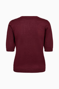 Pieszak Jeans PD-Vigga SS Lurex Knit Knitwear 370 Burgundy