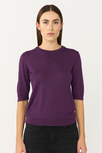 Pieszak Jeans PD-Vigga SS Lurex Knit Knitwear 411 Diva Purple