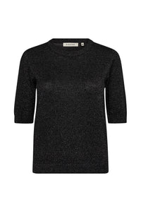 Pieszak Jeans PD-Vigga SS Lurex Knit Knitwear 9 Black