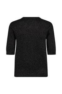 Pieszak Jeans PD-Vigga SS Lurex Knit Knitwear 9 Black