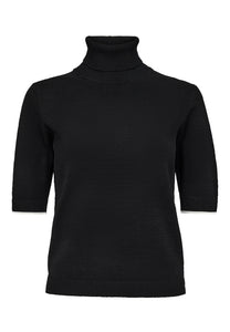 Pieszak Jeans PD-Vigga SS Rollneck Knit Knitwear 9 Black