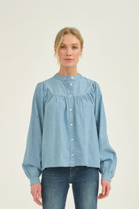 Pieszak Jeans PD-Winifred Boheme Shirt Shirts & Blouses 512 Chambrey Blue