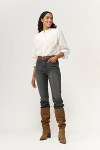 Pieszak Jeans PD-Wiona Bib Shirt Shirts & Blouses 01 White