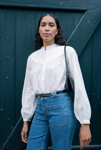 Pieszak Jeans PD-Wiona Bib Shirt Shirts & Blouses 01 White