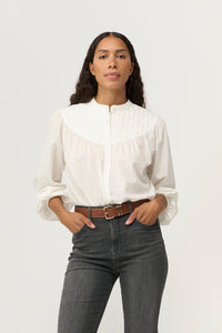 Pieszak Jeans PD-Wiona Bib Shirt Shirts & Blouses 01 White